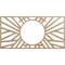 Ekena Millwork Hoover Wood Fretwork Pierced Ceiling Medallion, Red Oak, 30"W x 15"H x 11 1/8"ID x 3/8"T CMWP30X15X0375HORO - alternate 1
